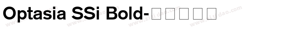 Optasia SSi Bold字体转换